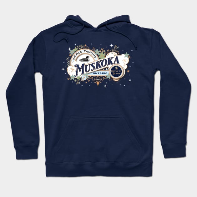 Muskoka Vintage Style Hoodie by DavidLoblaw